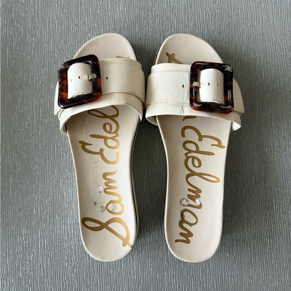 Sam Edelman Ariane Slide Sandals- cream - Picture 2 of 9